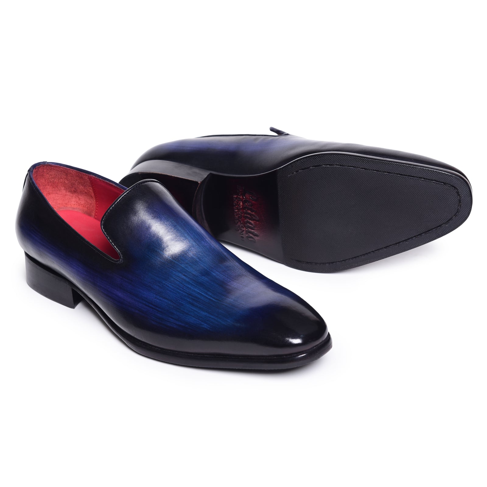Venezianische Slipper – Lackschwarz