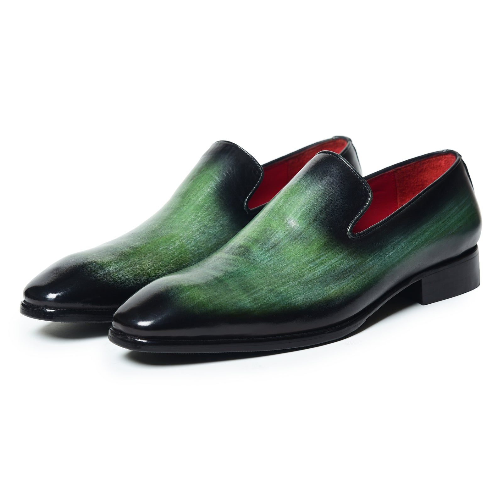 Venezianische Slipper – Lackschwarz