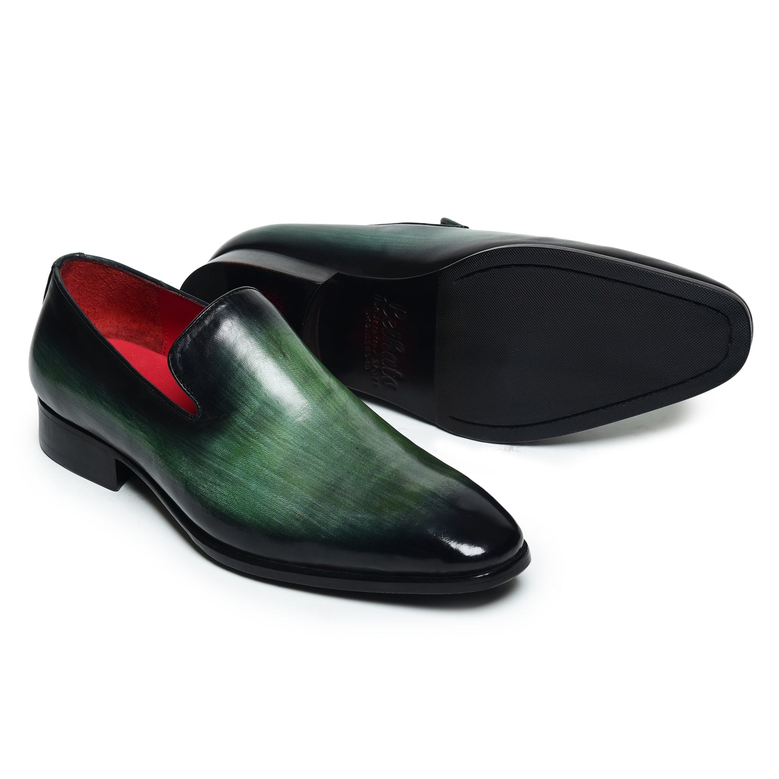 Venezianische Slipper – Lackschwarz