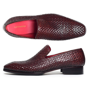Woven Loafers - Brown