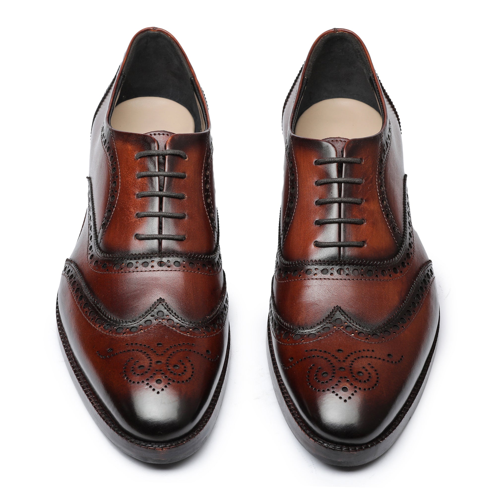 Wingtip Brogue Oxford- Dark Brown | Italian Leather Shoes | Lethato