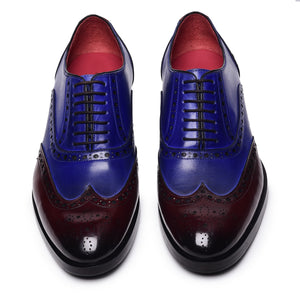 Wingtip Brogue Oxfords - Brown & Navy