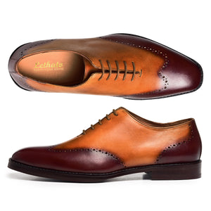 Wholecut Oxfords - Brown & Tan