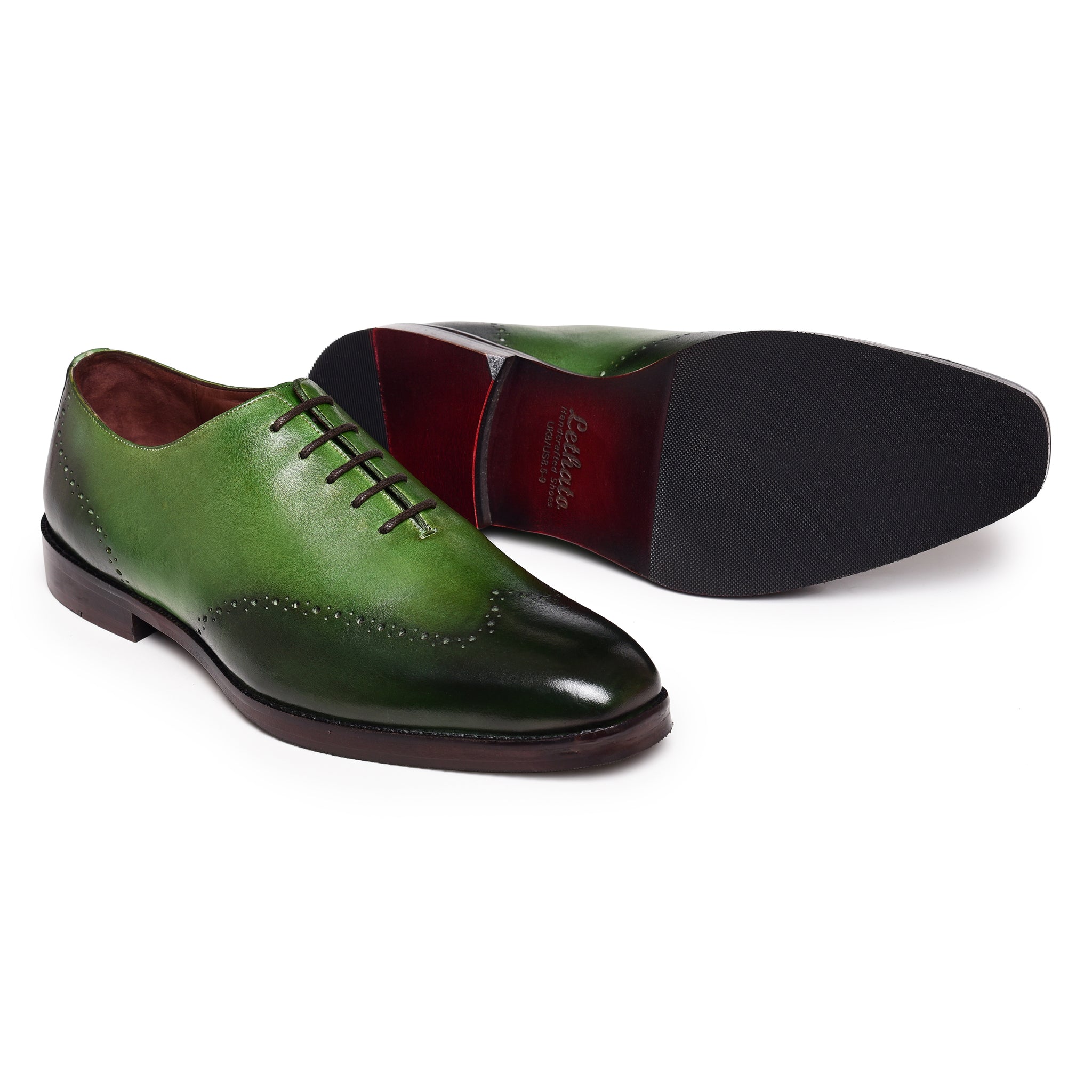 Wholecut Oxford - Green by Lethato Wholecut Oxford - Green by Lethato