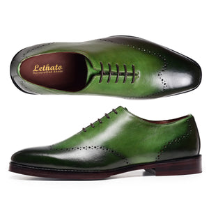 Wholecut Oxfords - Green