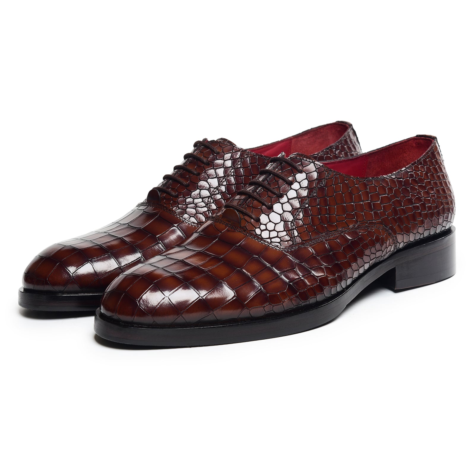 Men's Croc Oxfords - Brown
