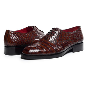 Men's Croc Oxfords - Brown