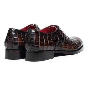 Men's Croc Oxfords - Tan & Brown