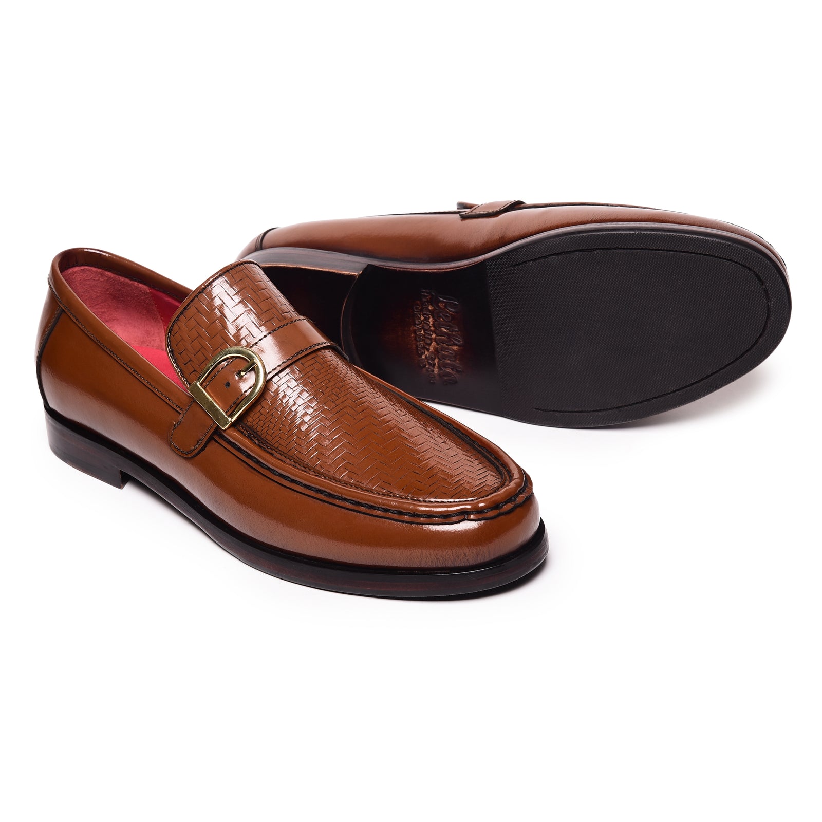 Monkstrap-Slipper – Weinrot