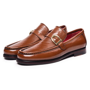 Single Strap Loafers - Tan