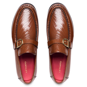 Single Strap Loafers - Tan