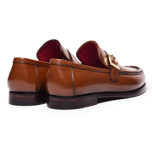 Single Strap Loafers - Tan