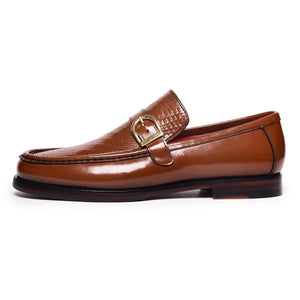 Single Strap Loafers - Tan