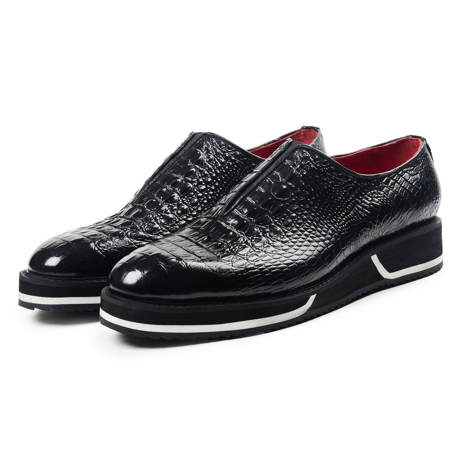 Slip On Designer Sneakers - Croc Black