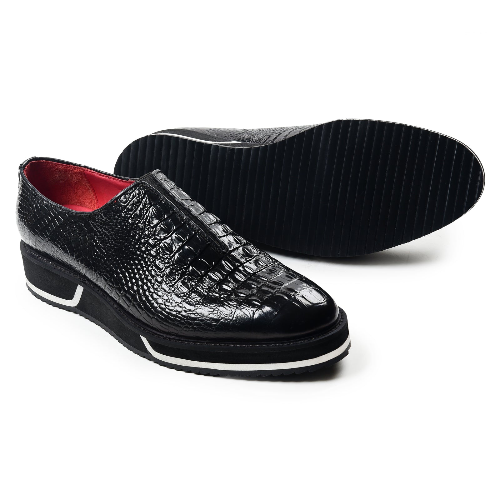 Slip On Designer Sneakers - Croc Black