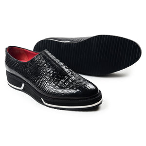Slip On Designer Sneakers - Croc Black