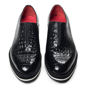 Slip On Designer Sneakers - Croc Black