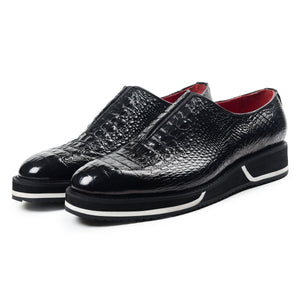 Slip On Designer Sneakers - Croc Black