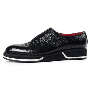 Slip On Designer Sneakers - Croc Black