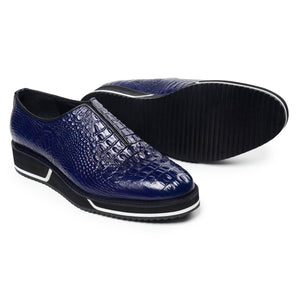 Slip On Designer Sneakers - Croc Navy