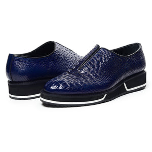 Slip On Designer Sneakers - Croc Navy