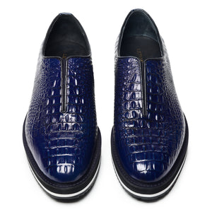 Slip On Designer Sneakers - Croc Navy