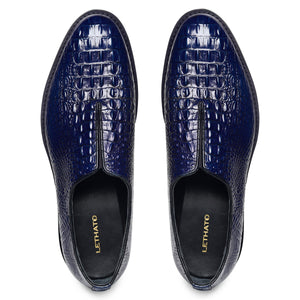 Slip On Designer Sneakers - Croc Navy