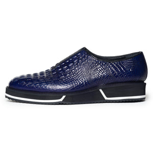 Slip On Designer Sneakers - Croc Navy