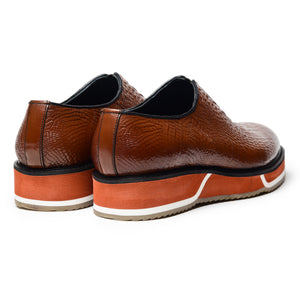 Slip On Designer Sneakers - Croc Brown