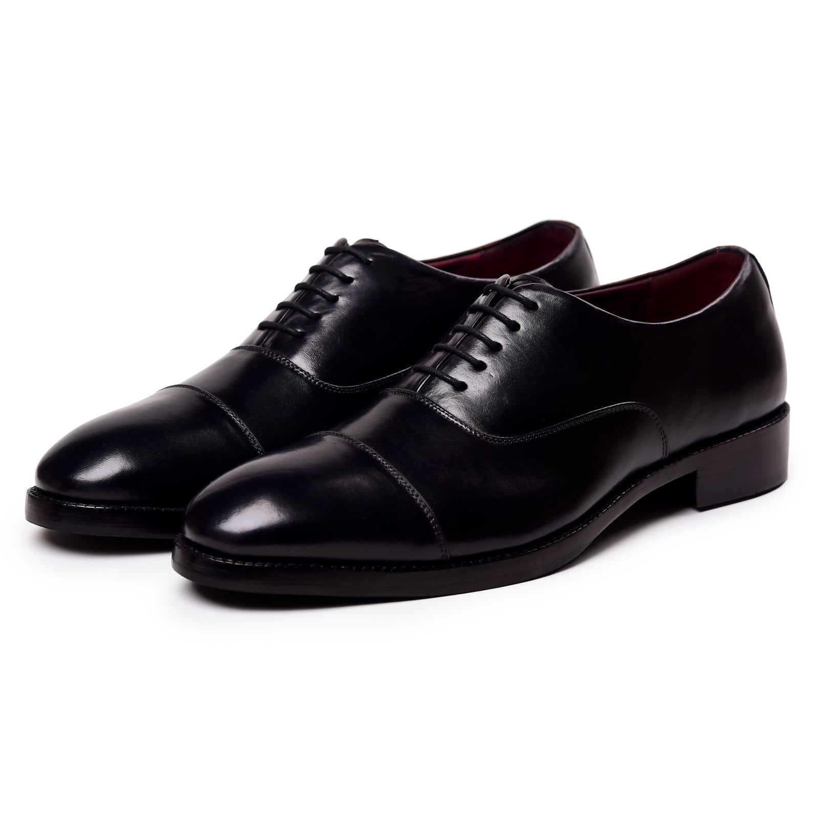 Klassischer Captoe Oxford – Schwarz