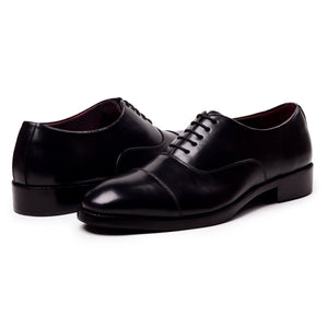 Klassischer Captoe Oxford – Schwarz