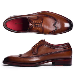 Wingtip Milled Derby - Brown