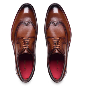 Wingtip Milled Derby - Brown