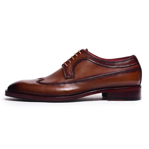 Wingtip Milled Derby - Brown