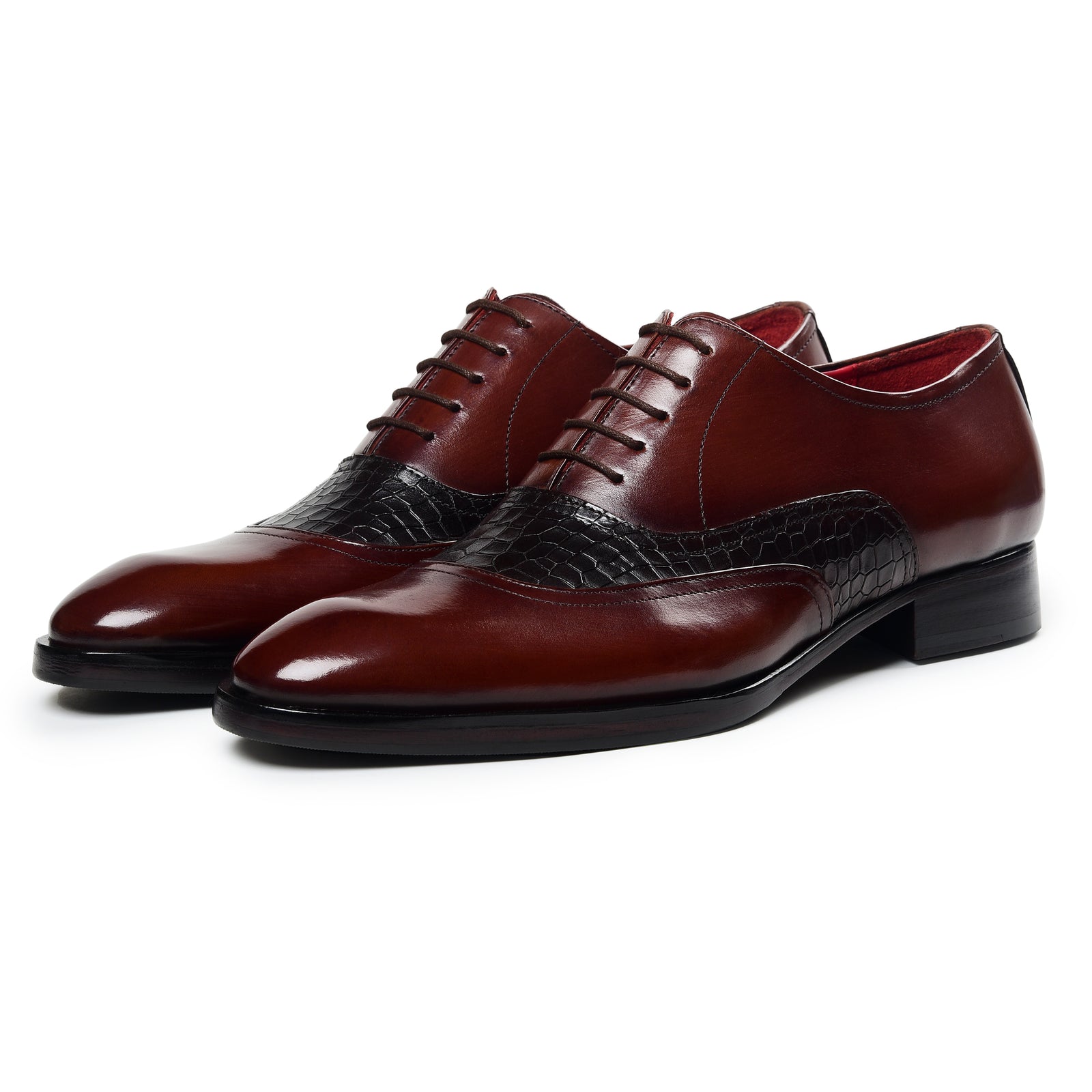 Classic Textured Oxfords - Brown