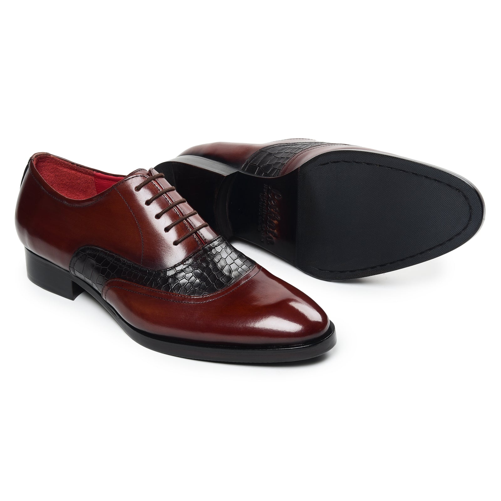 Classic Textured Oxfords - Brown