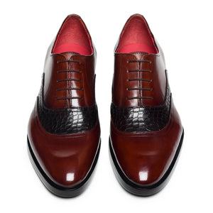 Classic Textured Oxfords - Brown