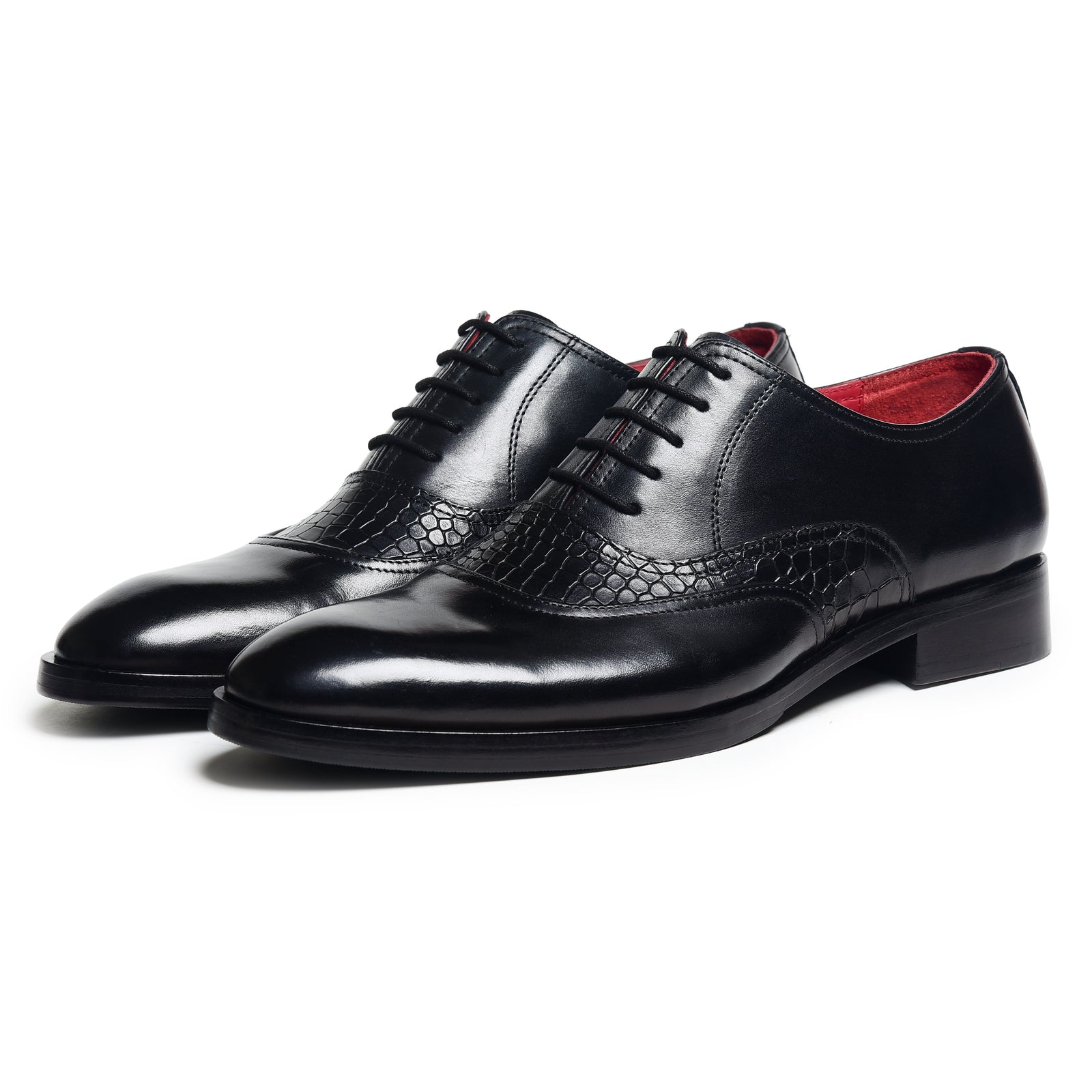 Classic Textured Oxfords - Black