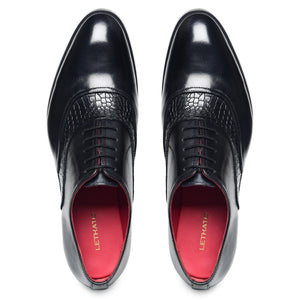 Classic Textured Oxfords - Black