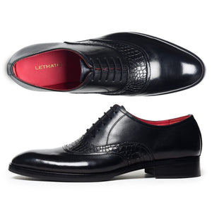 Classic Textured Oxfords - Black