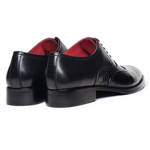 Classic Textured Oxfords - Black