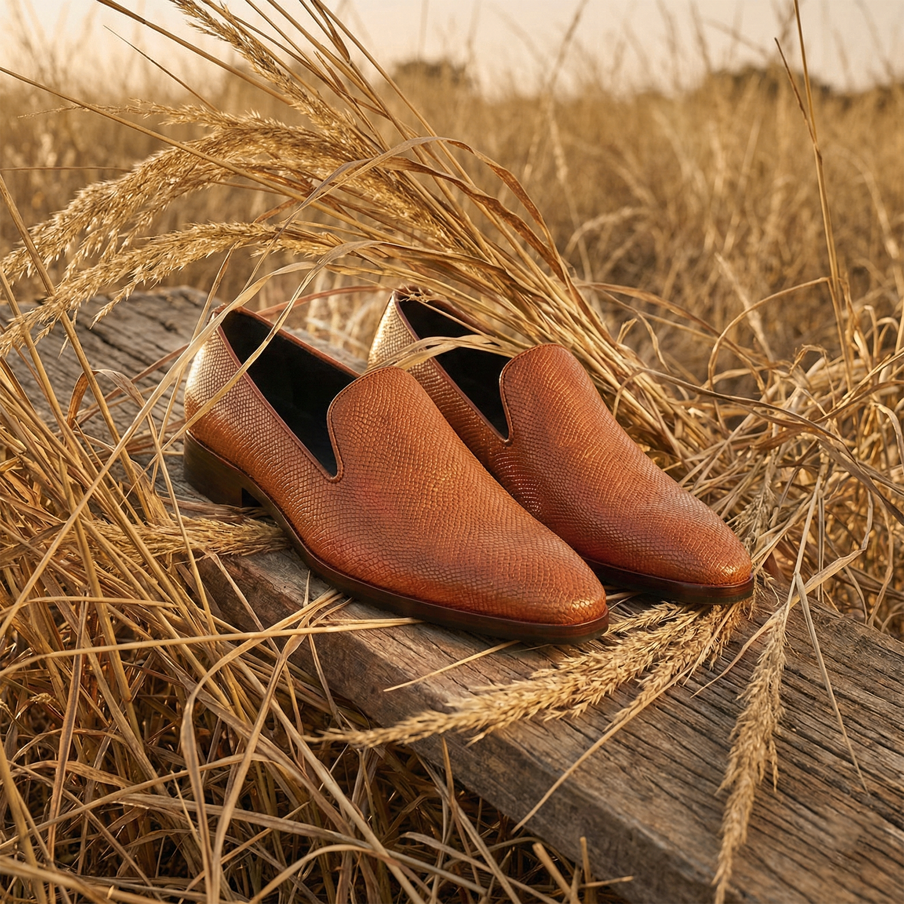Buy Lethato Venetian Loafers - Python Cognac