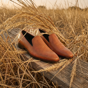 Venetian Loafers - Python Cognac