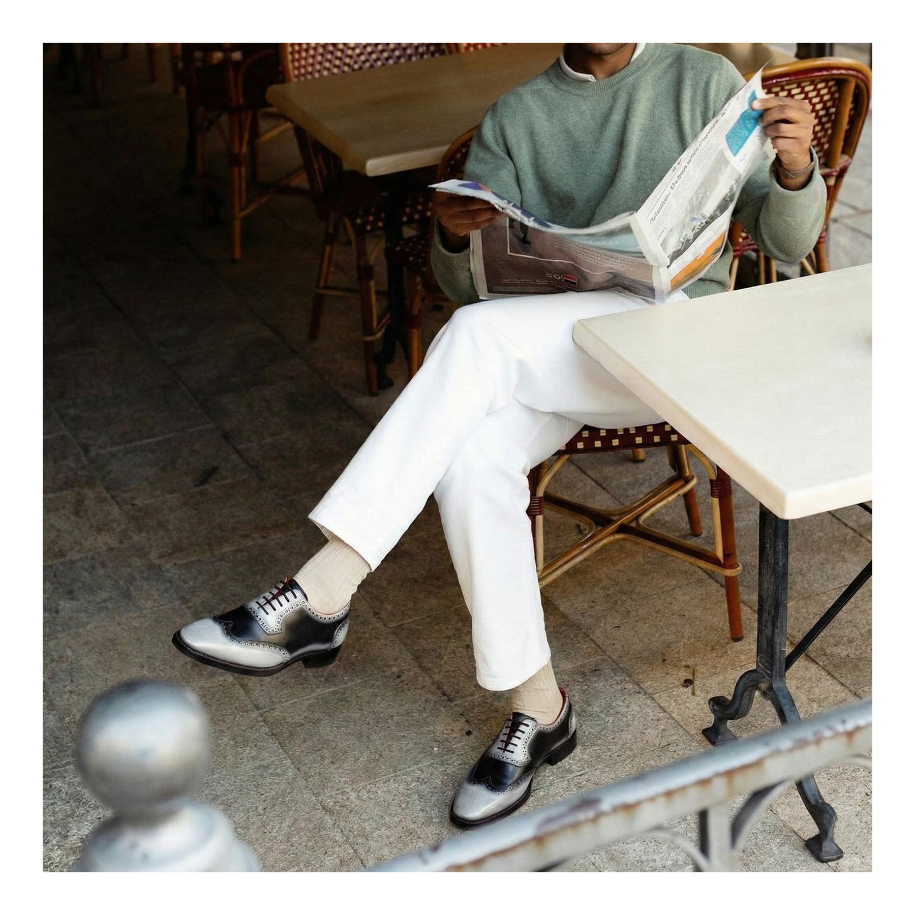 Vintage Winstanley Suede Lloyd Brogue Oxford Wingtip Mens 10.5 Gray Ireland In Review: The Banana Republic Suede “Waller” Wingtip main image 2