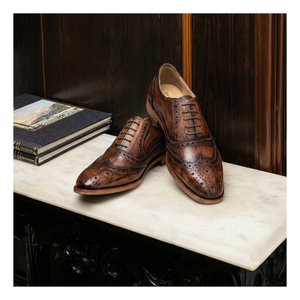 Wingtip Brogue Oxford - Wooden