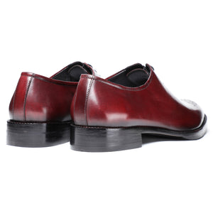 Medallion Toe Oxford- Wine Red