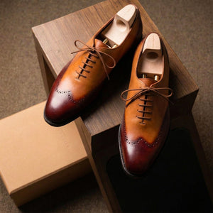 Wholecut Oxfords - Brown & Tan