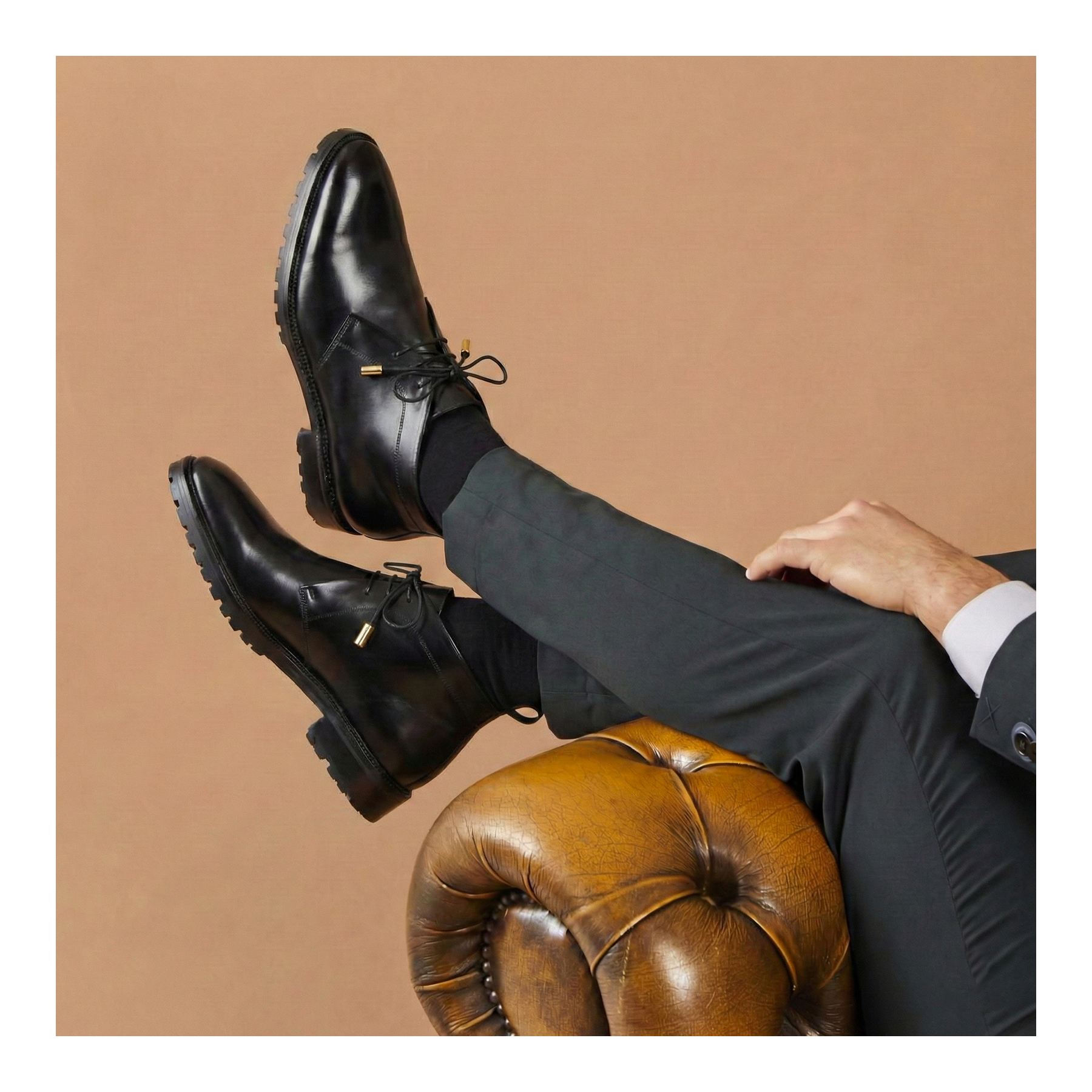 Classic Chukka Boots- Black by Lethato STANDARD / US 11.5-12 / UK 11 / Black Classic Chukka Boots- Black by Lethato STANDARD / US 11.5-12 / UK 11 / Black