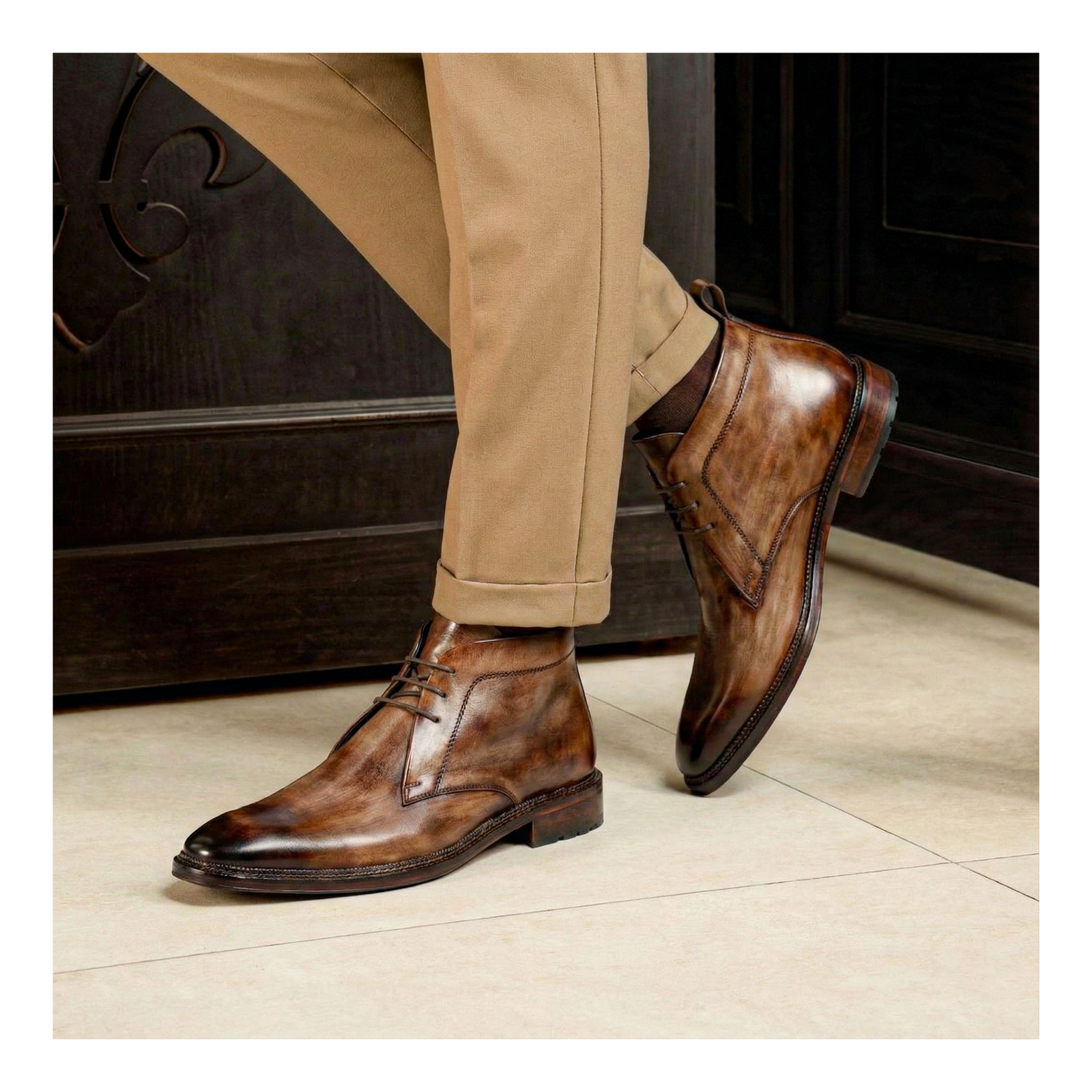 Classic Chukka Boots- Wooden