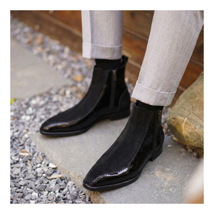 Driver Zipper Boots - Black